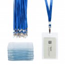 50 PCS/LOT ID Name card holder pouch/Badge Holder with Lanyards for Business/Staff/School/Church/Conference Event etc