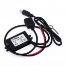 DC Buck Converter DC 8-20V 12V to 5V 3A Car Charger Waterproof Car Power Supply Mini USB Male And A Type Connector
