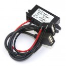 DC Step Down Voltage Regulator DC 8-20V 12V To 5V 3A 15W Dual USB Power Adapter Waterproof Car Charger