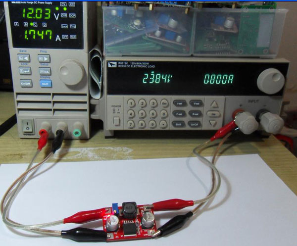 DC-DC LED Driver With Constant Current Power Supply Step-down Module Test