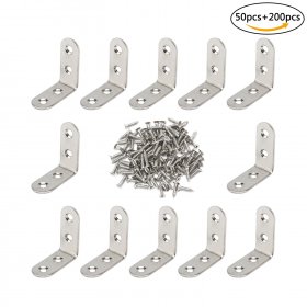 50 PCS/LOT metal accessories/Stainless Steel Corner Brace Joint/Right Angle Bracket/L Shape Bracket for screens/windows/furniture and so on