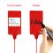 24 PCS/LOT Red Plastic Tags/Sign Cable Tie/ Plastic Cable Tie/ Tag Tied /Mark Tie/57× 100mm Identification Tags with Tagging Fastener