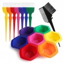 15 PCS/LOT Hair Coloring Brushes/Mixing Bowls/Comb/Care tool/Professional Hairdressing Set/Salon Tools for Hair coloring