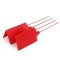 24 PCS/LOT Red Plastic Tags/Sign Cable Tie/ Plastic Cable Tie/ Tag Tied /Mark Tie/57× 100mm Identification Tags with Tagging Fastener