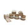 6 PCS/LOT Burlap roll/Vintage Burlap/Natural Burlap Jute Ribbon Roll/craft accessories for Wedding/Party/Xmas Decoration etc