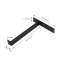 2 PCS/LOT Metal Bracket/black iron Wall Mounted shelf Brackets/furniture accessories for study/kitchen/bedroom/bathroom/bar etc