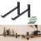 2 PCS/LOT Metal Bracket/black iron Wall Mounted shelf Brackets/furniture accessories for study/kitchen/bedroom/bathroom/bar etc