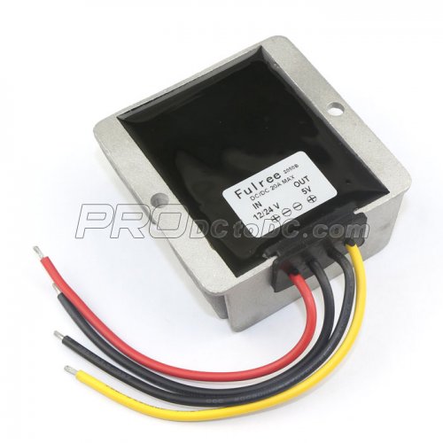 DC 12/24V to 5V 20A High Current Power Supply Regulator Buck Step Down Converter - Click Image to Close