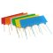24 PCS/LOT 6 Colors 57 × 100mm Large Plastic Tags, Double-locked Nylon Labeling Tags Luggage Tags, Writable Parcel Tags Labels with Cable Ties for Shipping Customs, Department Stores