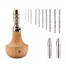 DIY Tools Drill/Mini Hand Twisting Drill/Hand Tools for Model Resin Jewelry Walnut Amber Beeswax Nut Beads Ivory Plastic etc