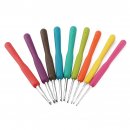 Crochet Hook/Knitting kit/TPR Soft Handle Aluminum Hook Crochet Hooks Knitting Needles for Home Sewing Handmade Tools