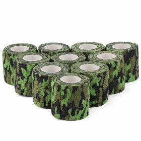 10 PCS/LOT Camouflage tape/Waterproof Tape/telescopic non-woven fabric Stretch Bandage for Rifle/Hunting/Shooting/camera/Cycling etc