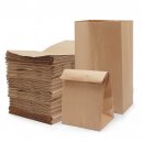 100 PCS/LOT Kraft Paper Bag/Packaging bags/Paper Grocery Bags/Lunch Bag for Candy/Cookie/Bread/Nuts/tea and other Gift Wrap