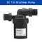 Water Pump Ultra Quiet Micro Pump Brushless Motor DC12V Low Noise Motor 8L/Min Submersible Pump Amphibious for Fountain/Aquarium etc