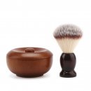 Brush/Mug/Lather Brush/Professional Tools/Shaving tool/Barber Accessories/Wooden soap bowl for Dad/boyfriend/grandfather etc