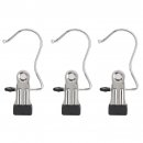 25 PCS/LOT Hanger Laundry Hooks/Stainless Steel Clips/Metal Clips/Metal Tools for pin the boots/clothes/hats/handbags/towels etc