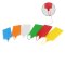 24 PCS/LOT 6 Colors 57 × 100mm Large Plastic Tags, Double-locked Nylon Labeling Tags Luggage Tags, Writable Parcel Tags Labels with Cable Ties for Shipping Customs, Department Stores