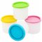 4 PCS/LOT 180 ml Silicone Containers/food containers/snack container for Ice Cream, Meal Prep, Soup, yogurt, fruit etc