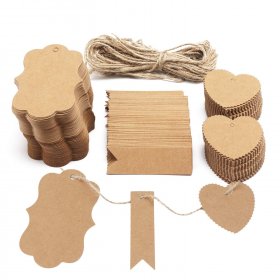 300 PCS/LOTO Paper Tags/Kraft Paper Tags/Gift Labels for price/clothing/wedding name/student words cards/Crafts/bookmarks etc