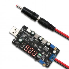 15W Regulator/Adapter/USB Input Converter DC 4~13V to 0.5~30V 2A Power Supply module DC 5V 12V 24V Driver with LCD Display