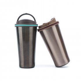 2 PCS/LOT Coffee Mug/Stainless Steel Mug/Coffee Bottle/Water Mug for automobile cup holders/climbing/hiking/camp and so on