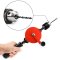 Hand Drill/3/8 Manual Rotary Drill/Hand Tools/Double Pinion Fully Cast Steel Hand Drill with Chuck Key for Wood/Bamboo/Brass etc