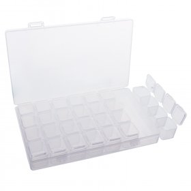 Storage Box/container/Plastic Box/Adjustable container/storage Organizer for earrings/necklaces/plant seeds/gems/beads etc