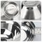 4 PCS/LOT Stainless Steel Bowls/Double Walled Insulated Mixing Bowls Metal Snack Bowl Nesting Bowl Rice Cereal Serving Bowls