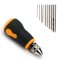 Hand Drill Pin Vise PVC Handle Antiskid Woodworking Countersink Reamer for Model Resin Jewelry Walnut Amber Beeswax Nut etc