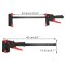 Hand Tool/Quick Clamp Set/Clamp Tool/Wood Working Work Bar Clamp Clip for Carpentry/Cabinetry And Furniture Projects etc