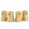 Brass Connector 6mm Hex Coupling with Screws Flexible shaft coupler for Motor/Robot /small intelligent car etc