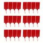 24 PCS/LOT Red Plastic Tags/Sign Cable Tie/ Plastic Cable Tie/ Tag Tied /Mark Tie/57× 100mm Identification Tags with Tagging Fastener