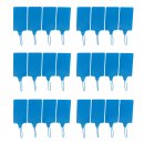 24 PCS/LOT Large Size Plastic Tags Blue Ribbon 57x100mm Double-locked Nylon Labeling Tags Luggage Tags for logistic tag/warehouse sign etc