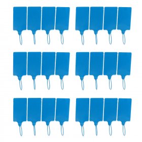 24 PCS/LOT Large Size Plastic Tags Blue Ribbon 57x100mm Double-locked Nylon Labeling Tags Luggage Tags for logistic tag/warehouse sign etc