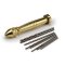 Rotating Aluminium Alloy Pin Vise Hand Drill Set with Twist Drill Bits Set for Model Wood Jewelry Vajra Plastic etc