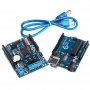 UNO R3 AVR MicroController Board base on DIP ATmega328P + Dual CH High-Power H-bridge Driver,PWM Speed Controller + USB CABLE