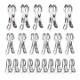 31 PCS/LOT Clothes Pins/Stainless Steel Clips/Metal Clips for pin the clothes/quilt/socks/towels/file/paper or photo etc
