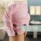 2 PCS/LOT Dry Hair Hat/microfiber bath towel/Hair Drying Towels/Bath Accessories for beauty salon/barber shop and family etc