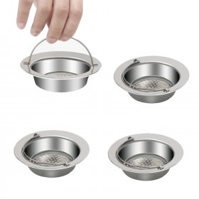 4 PCS/LTO Sink Strainer/stainless steel tools/Drain Strainer/Drain Filter/sink Filter/Gadget for Kitchen/Bathroom Sinks