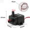 4.8W Water Pump DC 12V 240LPH Ultra Quiet Brushless Motor Micro Pump/ Circulation Pump Amphibious for CPU/HDD/Garden etc