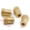 Brass Connector 6mm Hex Coupling with Screws Flexible shaft coupler for Motor/Robot /small intelligent car etc