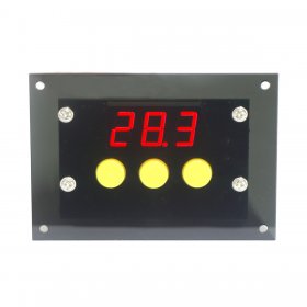 DC 24V Digital Thermostat -50-110°c Temp Cooling Heating Automatic Switching with NTC Sensor