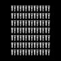 100pcs Round Shape Nylon Fixed PCB Supports/Spacers Spacing heigh 14mm