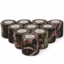 10 PCS Outdoor Waterproof Tool/Camouflage Stealth Tape/Self Adhesive Tape/elastic bandage for Knives/Gun/camera/Telescope etc