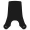 Hair Salon Accessories/Hair Cutting Collar/Salon Cape/Extra Long Black Rubber Neck Wrap Neck Guard for Haircut Hair Dye