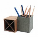 2 PCS/LOT Stationery/Pen Holder/Pencil Holder with Detachable Partition/Storage Tools for holds pen/pencil/makeup brushes etc