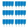 24 PCS/LOT Large Size Plastic Tags Blue Ribbon 57x100mm Double-locked Nylon Labeling Tags Luggage Tags for logistic tag/warehouse sign etc