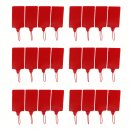 24 PCS/LOT Red Plastic Tags/Sign Cable Tie/ Plastic Cable Tie/ Tag Tied /Mark Tie/57× 100mm Identification Tags with Tagging Fastener