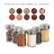 6 PCS/LOT Storage jars/Glass bottle/Spice Bottles/Glass Container for salt/sugar/pepper/condiment/Grains/tea/coffee bean etc