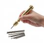 Rotating Aluminium Alloy Pin Vise Hand Drill Set with Twist Drill Bits Set for Model Wood Jewelry Vajra Plastic etc